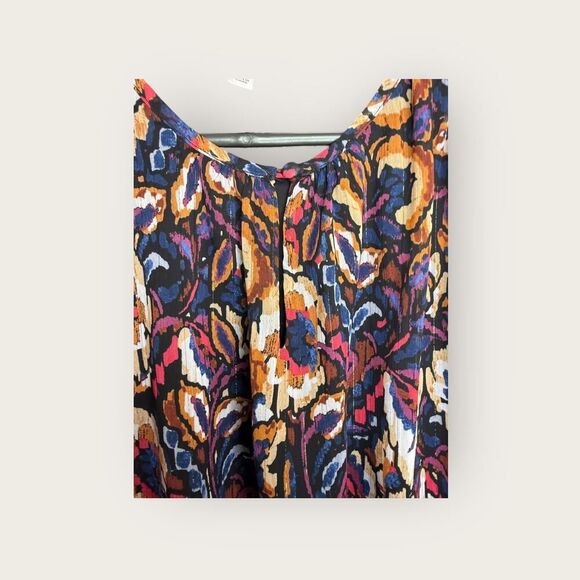 Evereve Stelle Abstract Blouse Top Size Medium - Picture 4 of 7